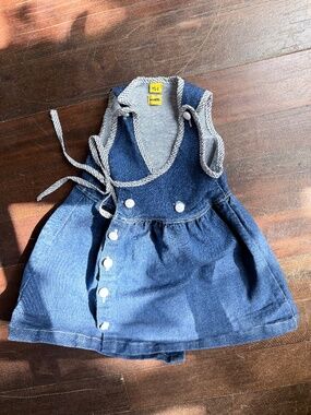 SoulMaison Adorable Baby/Toddler Denim Jumper Dress – Size 2